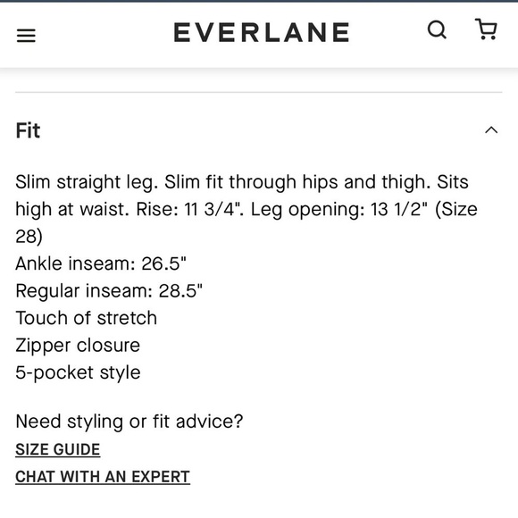 Everlane The Original Cheeky Jean in Organic Cotton 28 Crop - Picture 14 of 14